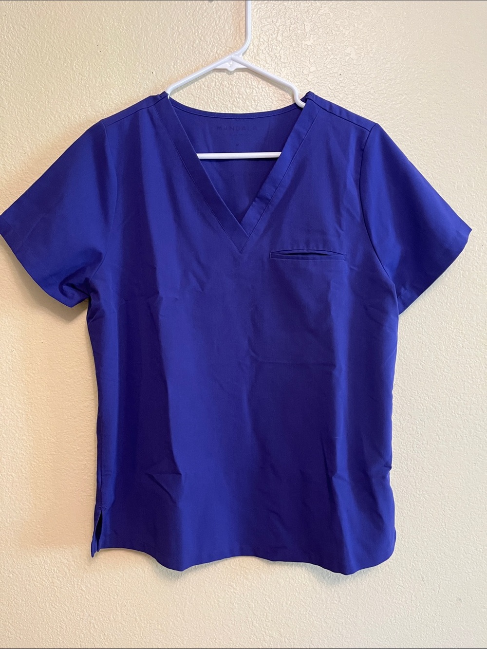 Women's V-Neck Scrub Top - Royal Purple